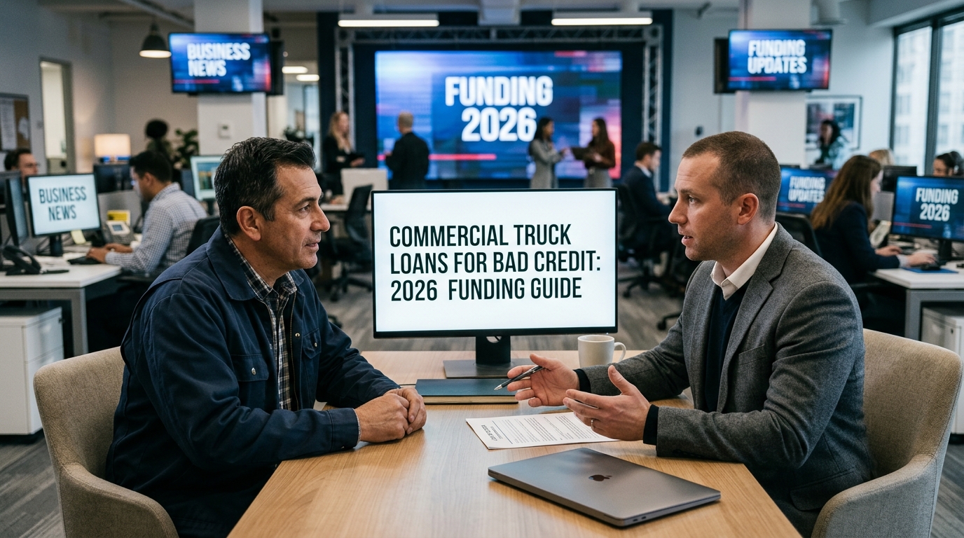 Illustration: Commercial Truck Loans for Bad Credit: 2026 Funding Guide