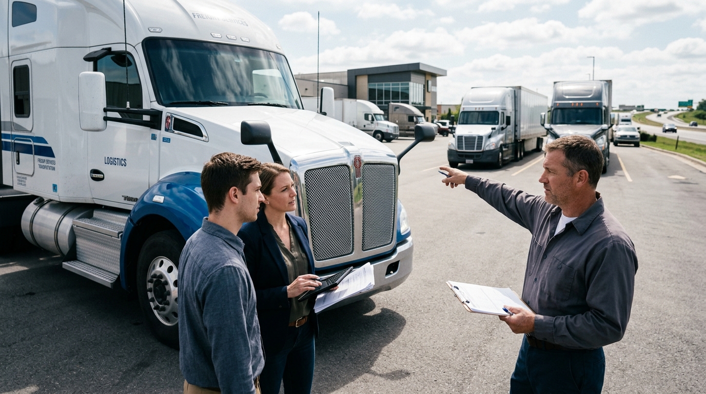 Illustration: Lease vs. Buy: The 2026 Guide to Trucking Equipment Financing