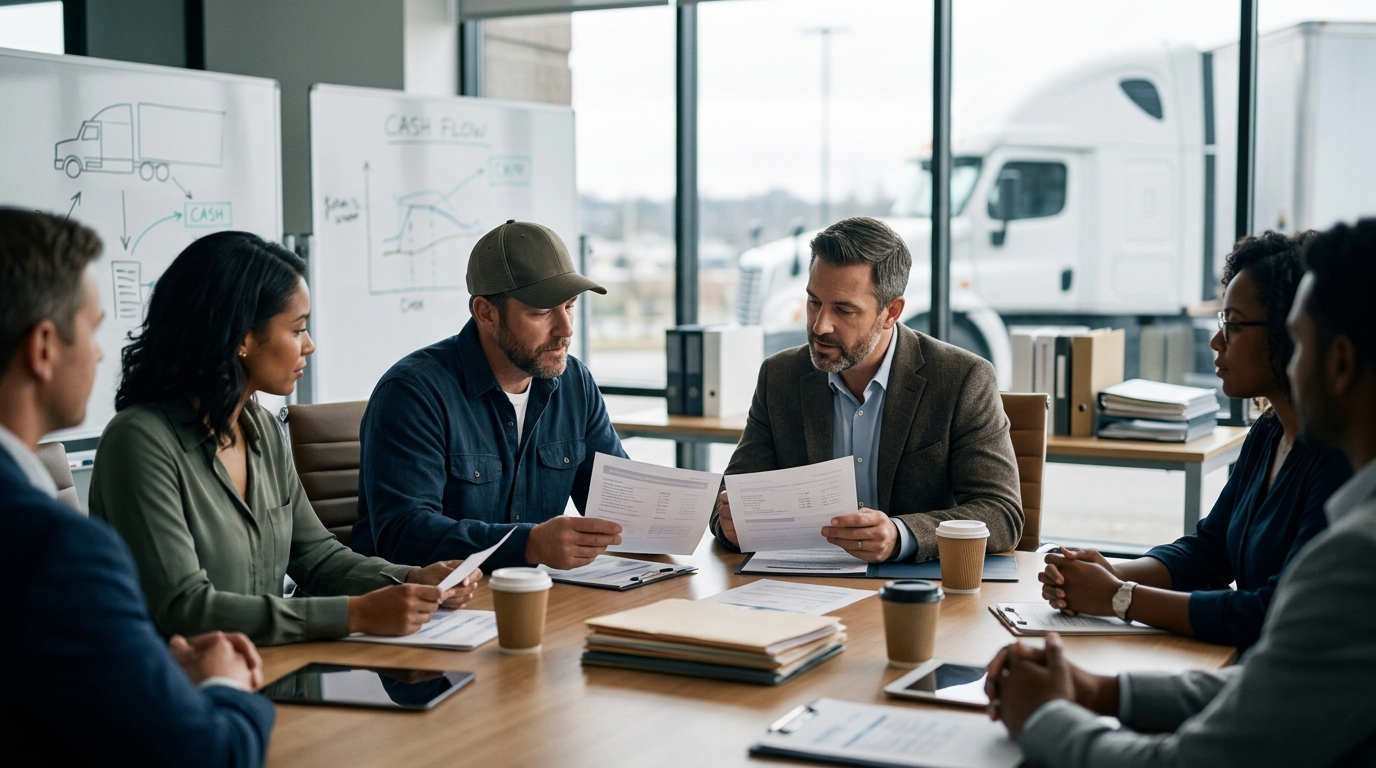 Illustration: Lease vs. Buy: The Owner-Operator’s Guide to Truck Financing in 2026